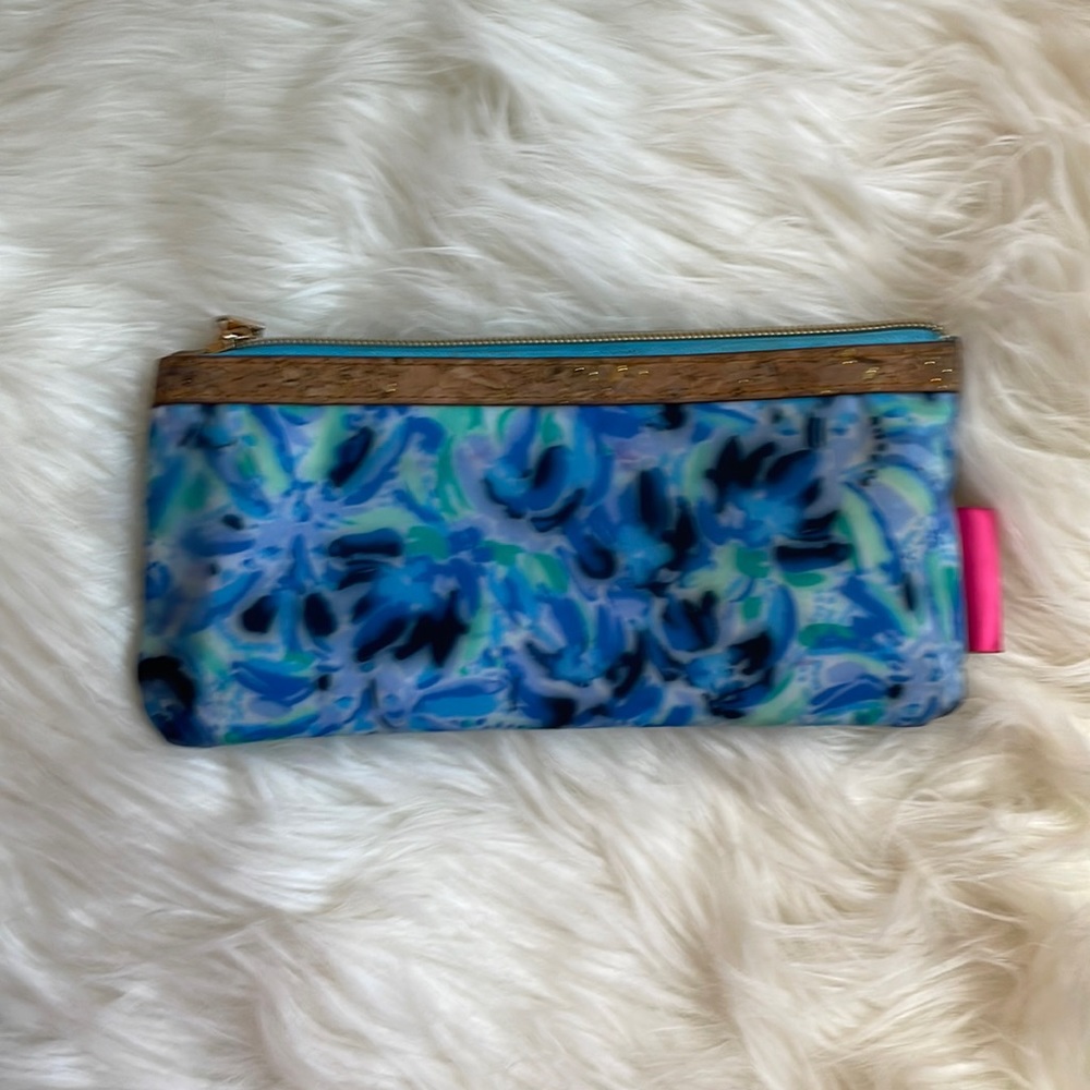 Lilly Pulitzer Blue Lion Pencil Case